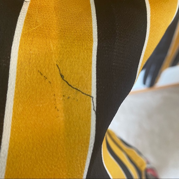 NWT Black and Yellow Stripped Pants - Picture 6 of 11